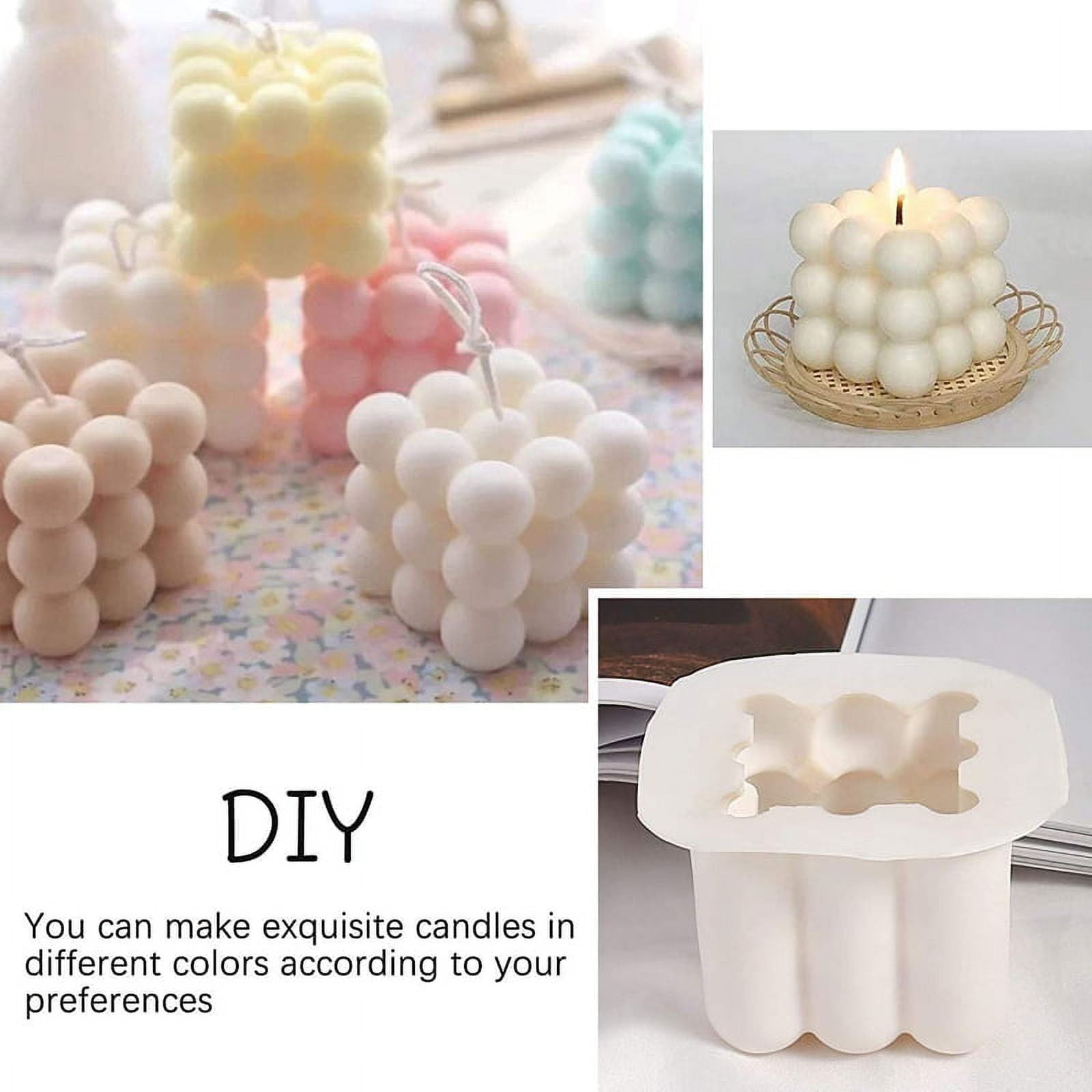 Rubik's Cube Silicone Candle Mold DIY Magic Ball Scented Candle Moulds  Silicone Baking Mousse Cake Plaster Mold Candle Making - AliExpress