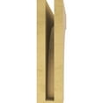 thumbnail image 4 of 3"W x 12"D x 12"H Thin Stockport Rough Cedar Woodgrain TimberThane Corbel, Primed Tan, 4 of 6