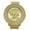 Gold/15mm, variant on Men's Big heavy Gold -tone ice-out clubbing watch 60mm 15mm thick case. CZ bezel, Gold dial, 3 non-functional sub-dial, 24mm wide gold-tone metal Link bracelet with CZ fits 8 inches wrist.