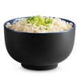 thumbnail image 2 of Ramen Bowl  Noodle Large Soup Ceramic Capacity For Pho Udon Soba Microwave And Dishwasher Safe 34 Oz Set Of 4 (black/navy), 2 of 6