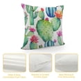thumbnail image 4 of Nawypu  Cactus Cushion Cover Green Succulents Plants Floral Flower Square Decorative Pillowcase Throw Pillow Case Double Sided Valentine's Day Home Decoration, 4 of 5