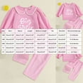 thumbnail image 3 of Toddler Baby Girl Long Sleeve Crew Neck Top & Pants Set - Two-Tone Top And Solid Pants for Outings 6-12 Months 12-24 Months 2t 3t 4t 5t 6t 7t 8t 9t Children Pink 12-18 Months, 3 of 4