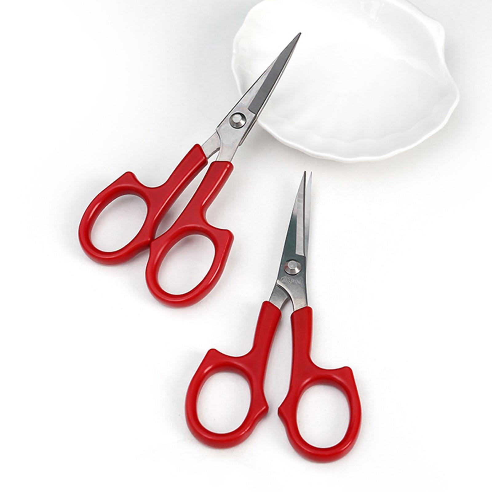 S SERENABLE 6Pcs Embroidery Scissors Set Curved Tip Sharp Sewing Shears for Needlework Stitch Applique Household Tailor