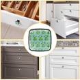 thumbnail image 6 of 4 Pcs Cabinet Handle Drawer Pulls Lotus Flowers Leaves Knobs with Screws Square Furniture Office Cabinet Knob Decoration, 6 of 7