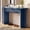 Blue | 55.1in Length, variant on OMCHOM 63in Console Table Farmhouse Wood Narrow Entryway Table with Storage Drawers, Behind Couch Sofa Console Table for Hallway Foyer Living Room Rustic Home Decor(Blue)