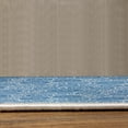 thumbnail image 3 of Geometric Turkish Area Rug, Different Sized Circles and Rounds Simple Style Graphic Print Shabby Home, Soft Carpet for Living Room Decor with Distressed Look, 2.6' x 5', Dark Turquoise, by Ambesonne, 3 of 4