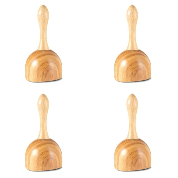 4X Copa de Herramientas de Masaje de Terapia de Ventosas de Madera, Herramientas de Masajeador de Drenaje LinfáTico para Terapia de Madera Copa AnticelulíTica Corporal