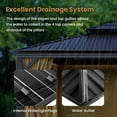 thumbnail image 4 of COSIEST 10'x12' Hardtop Gazebo Rustproof Double Roof Metal Roof with Netting and Curtains,Durable Outdoor Pavilion for Patio,Lawn and Garden, 4 of 8