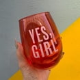 thumbnail image 4 of Creative Brands 10-04859-251 20 oz Stemless Wine Glass - Yes, Girl, 4 of 11