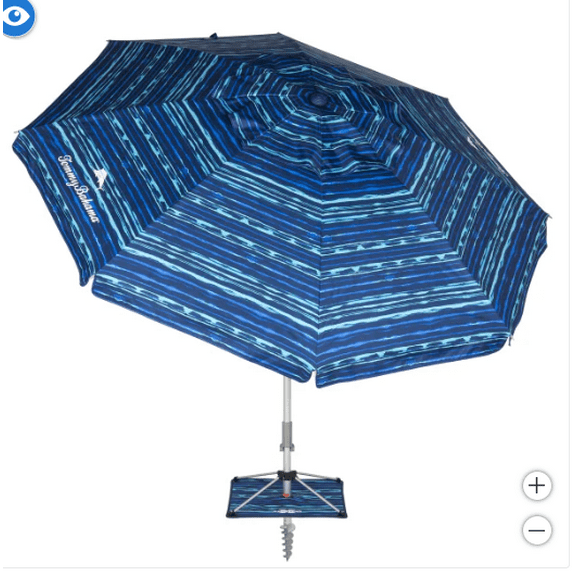 Tommy Bahama ANCHORX 7.5’ Beach Umbrella System Dark Blue