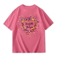 thumbnail image 5 of WERYOUNG Girl's T-Shirts Carnival Short Sleeve Crewneck Colorful Heart Print Kids Casual T Shirt Daily Wear Comfort Fit Tee Shirts Holiday Vacation Versatile Stylish Top, 5 of 5