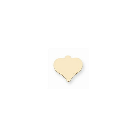 FB Jewels 14K Yellow Goldy Full Heart w/Eyelet Stamping