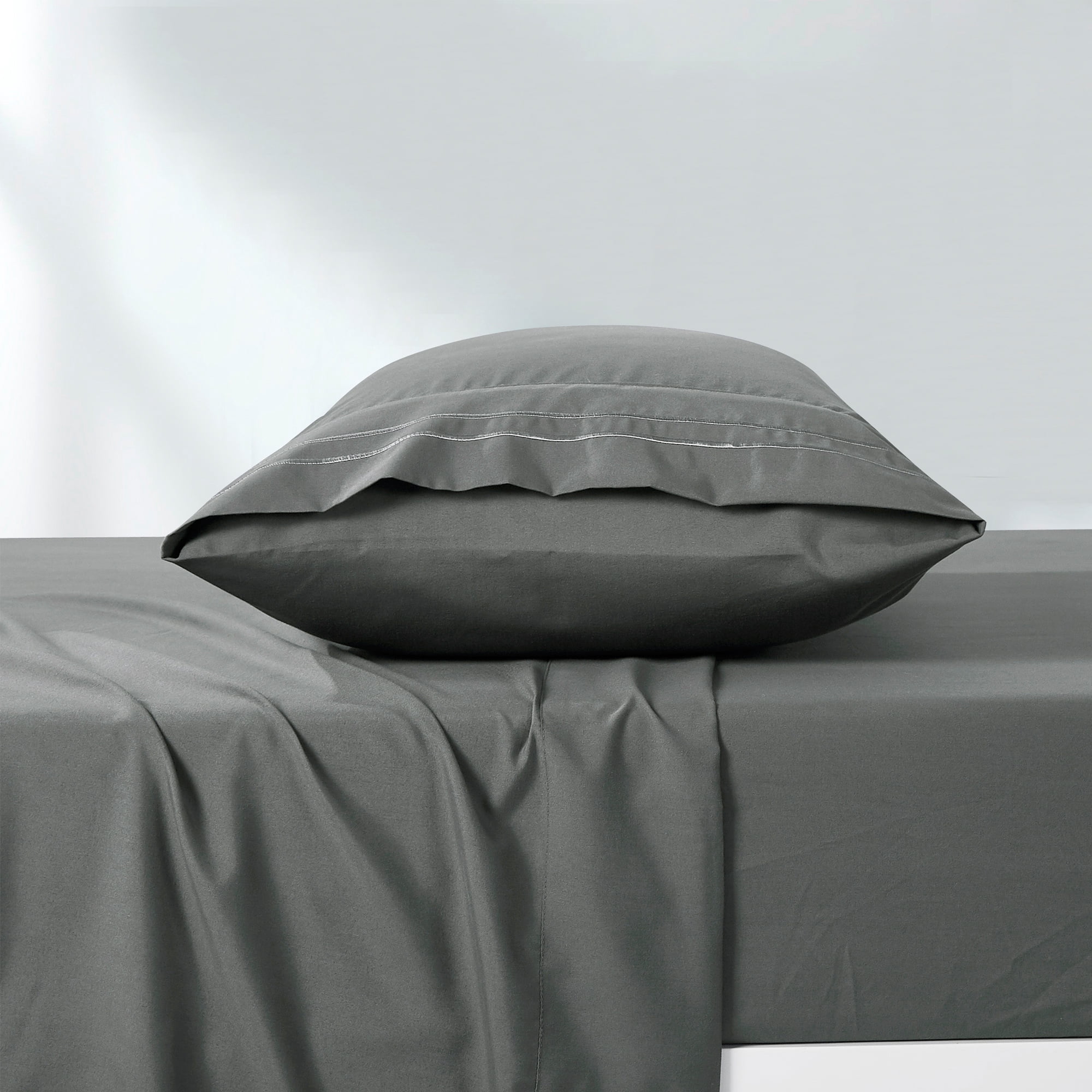 4-Piece Set Bed Sheets, Bedding with Fitted Sheet, Flat Sheet & Pillowcases