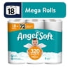 (4 pack) Angel Soft 2-Ply Toilet Paper, 18 Mega Rolls, 320 Sheets per Roll