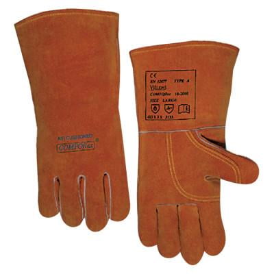 Premium Leather Welding Gloves, Split Cowhide, Large, Buck (Best Welding Gloves On The Market)