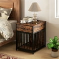 thumbnail image 2 of Gymax Versatile Dog Crate w/Charging Station Storage Drawer Lockable Door 2 AC Outlets, 2 of 10