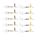 thumbnail image 4 of Kit de Engranajes de Señuelos de Pesca, Gancho de Plumas de Color Brillante Rotación de Lentejuelas Señuelas de Pesca Resistente Al Agua Salada Con Estuche de Almacenamiente, 4 of 7