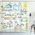 thumbnail image 1 of Ambesonne Science Shower Curtain, Drawing, 69"Wx84"L, Multicolor, 1 of 3