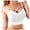 White, variant on XMMSWDLA Women's Strappy Sports Bras Fitness Workout Padded Yoga Bra Criss Cross Back Bralettes for Women Bras for Teens