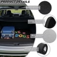 thumbnail image 6 of COEQINE Cargo Liner for SUV, Durable Rear Trunk Liner Heavy Duty Cargo Mat Back Seat Cover Protector Fashion Car Accessories Decor, 29" x 39", I Love Dogs, 6 of 7