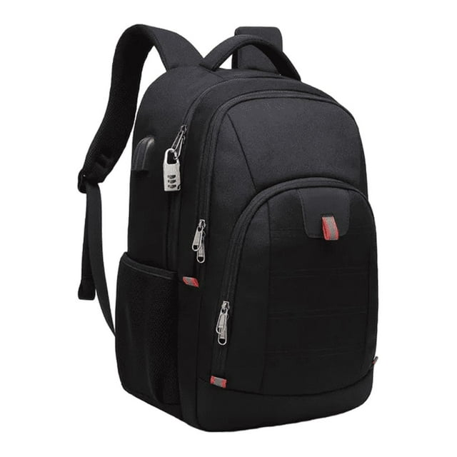 Mochila De Negocios Para Computadora 17.3 Con Cargador Usb NEGRO