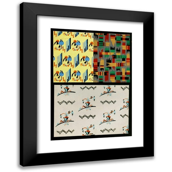 Christian Stoll 11x14 Black Modern Framed Museum Art Print Titled - Articles of Jewelry for the Flat Pl 36 (1920)