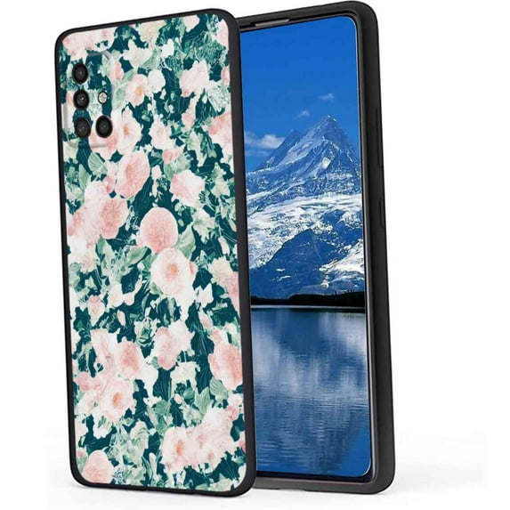 Compatible with Samsung Galaxy A71 4G Phone Case, Floral-320 Case Silicone Protective for Teen Girl Boy Case for Samsung Galaxy A71 4G