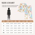 thumbnail image 4 of Fotbe Icecream Truck Conjunto de Pijama de Manga Larga para Mujer con Estampado, Ropa de Dormir de 2 Piezas, Conjunto de Casa Suave y Cómodo con Bolsillos-Small, 4 of 7