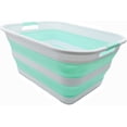 thumbnail image 3 of SAMMART 42L Collapsible Plastic Laundry Basket - Foldable Pop Up Storage Container / Organizer - Portable Washing Tub - Space Saving Hamper / Basket, 3 of 7