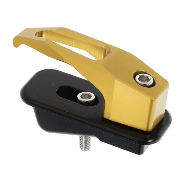Gancho colgante para motocicleta Cuadrado Soporte para casco de motocicleta Equipaje para scooters bicicletas Tono dorado Longitud 78mm