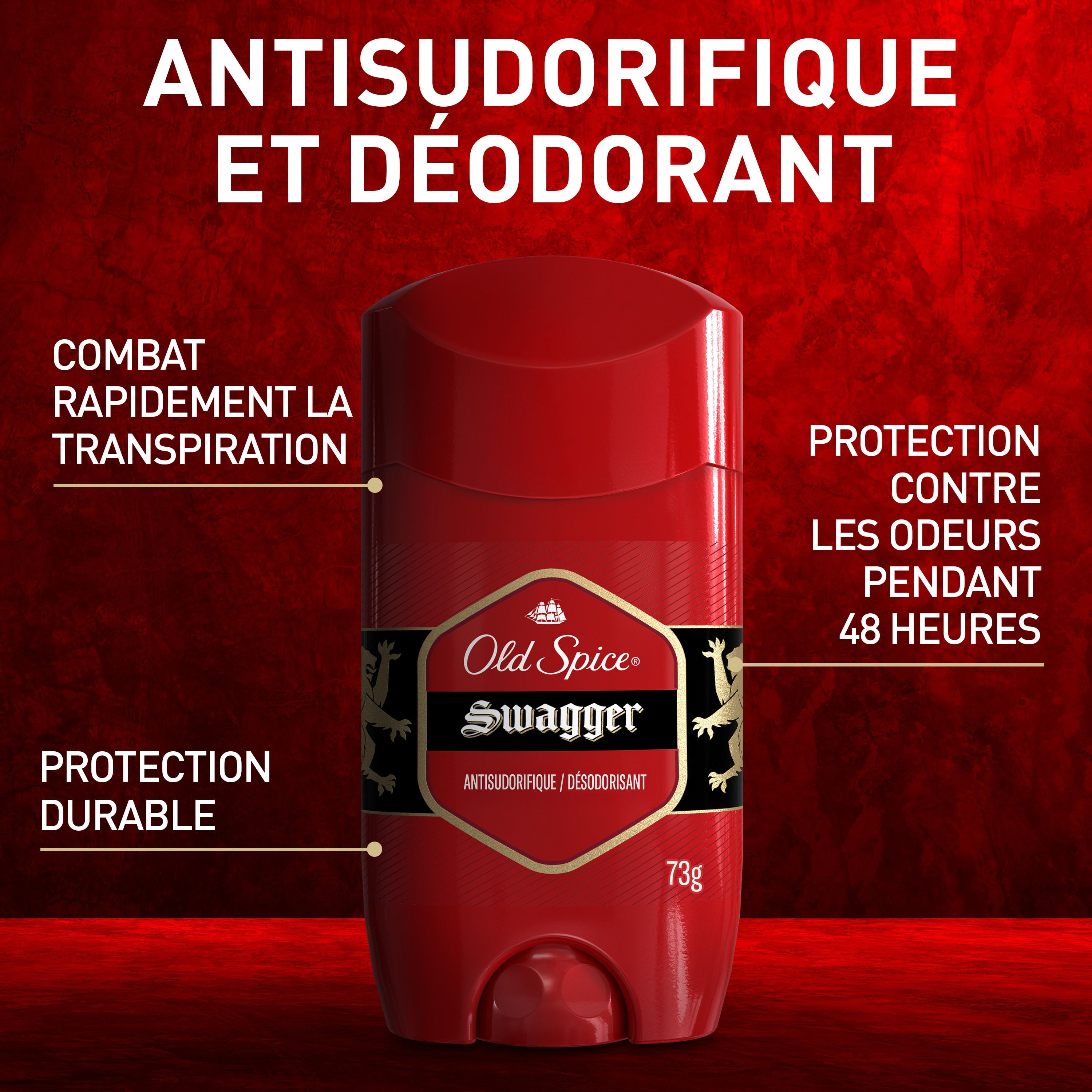 Old Spice Red Zone Swagger Antiperspirant and Deodorant for Men, 73 g, Swagger