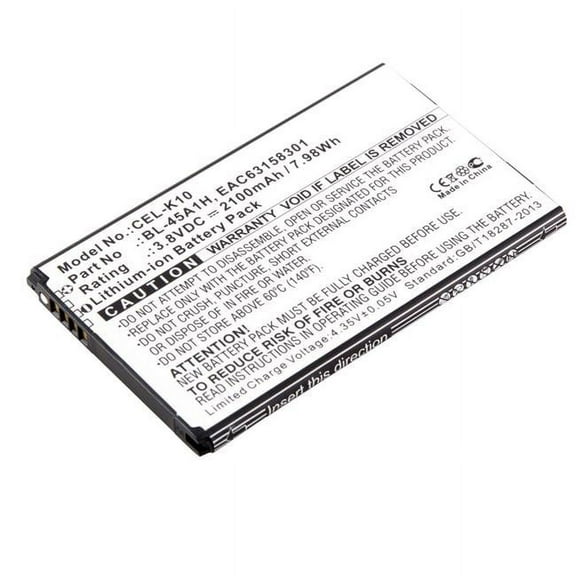 Ultralast  3.8V & 2100 mAh Li-ion Cell Phone Battery for LG - BL-45A1H - LG - EAC63158301
