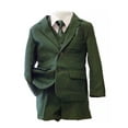 thumbnail image 4 of Ashbury CoCo Boy's Slim Fit 7-pieces Suit, Jacket Vest Pants Shirt Tie Bowtie Hanky, Hunter Green, Size 2, 4 of 5