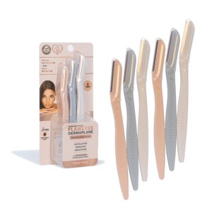 Finishing Touch Flawless Dermaplane Facial Exfoliator and Hair Remover Facial Hair Removal for Women 6 Count