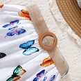 thumbnail image 6 of RTKFRFLM Toddler Girls Casual Dresses Summer Tropical Print Vacation Outfit 2025 2 Piece Short Sleeve Top Skirt Set For Beach Easter Birthday Girl Beach Sundress Dresses,Size 2-3 Years, 6 of 8