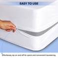 thumbnail image 4 of Lux Decor Premium Waterproof Zippered Mattress Encasement California King - Noiseless, Breathable, Six-Sided Bed Bug Protection, 14 Inches Deep Mattress Cover, 4 of 5