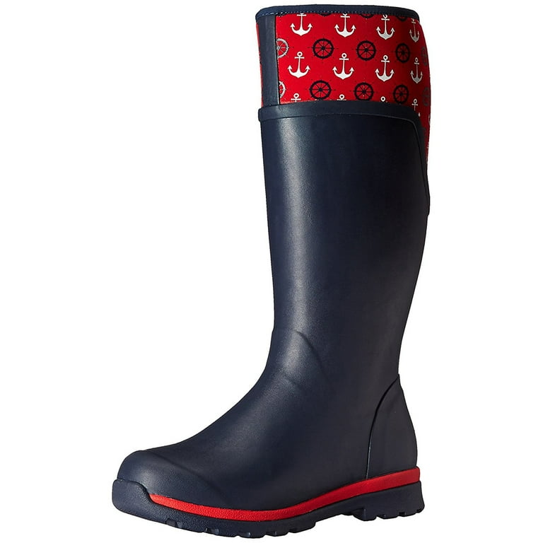 Navy muck boots best sale