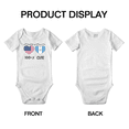 thumbnail image 3 of 50% Guatemalan + 50% American = 100+% Cute Baby Bodysuit Newborn Clothes Outfits (White, 12-18 Months), 3 of 5