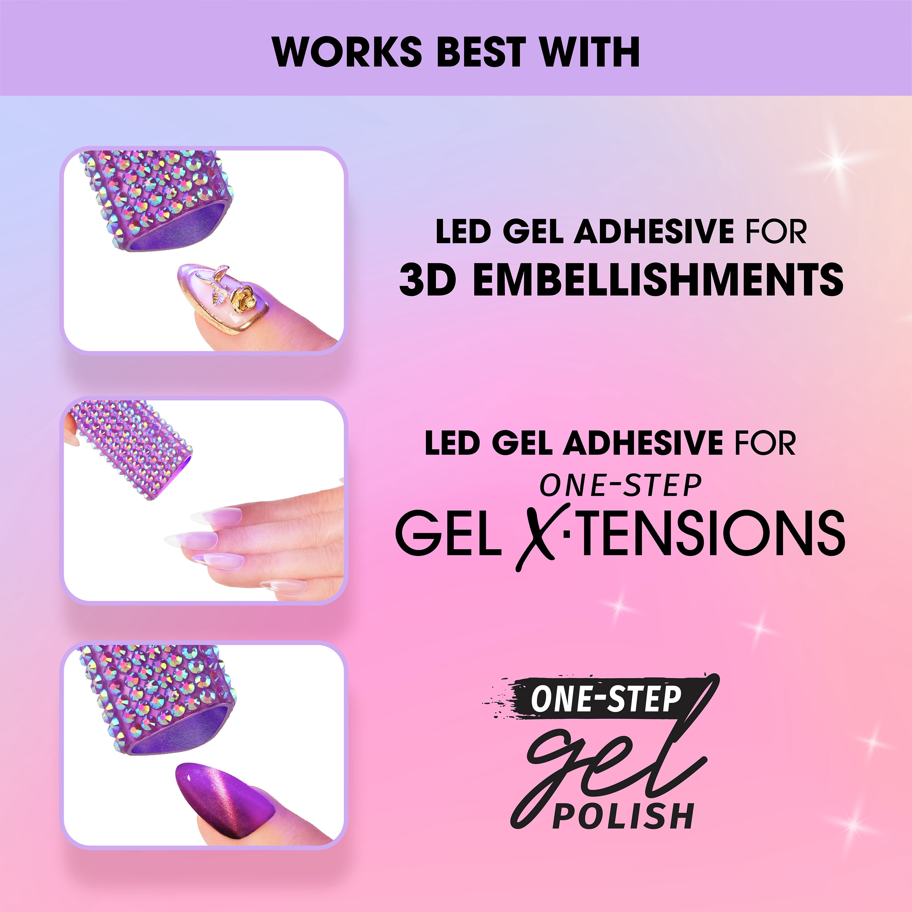 Salon Perfect Cordless Nail Lamp with Stand, Handheld UV/LED Light for Gel Nail Polish, Rechargable USB Nail Dryer for Fast Curing, Pink