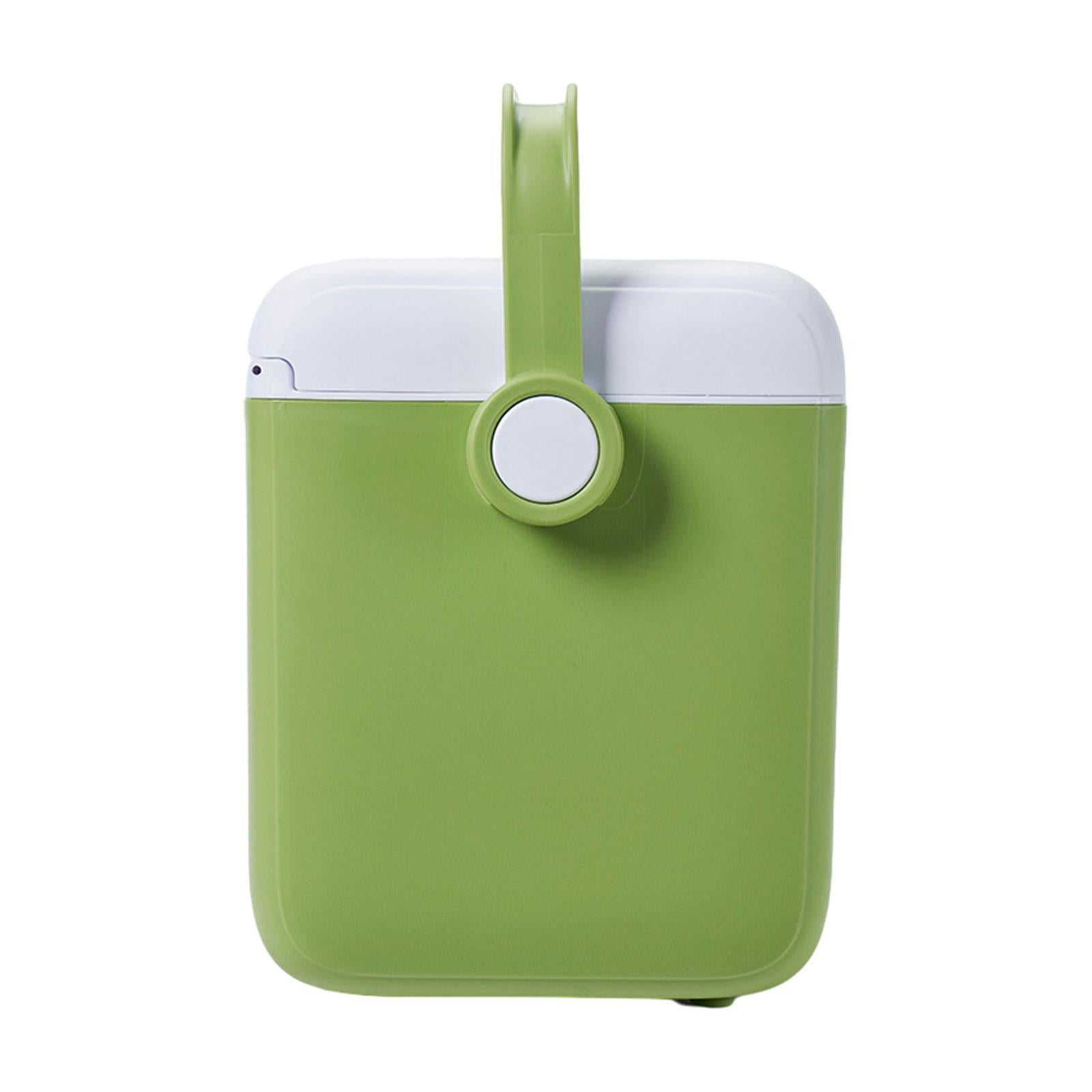 harayaa Cooler Box Carrier 6L with Handle Beverage Storage Organizer Container Ice Chest Green