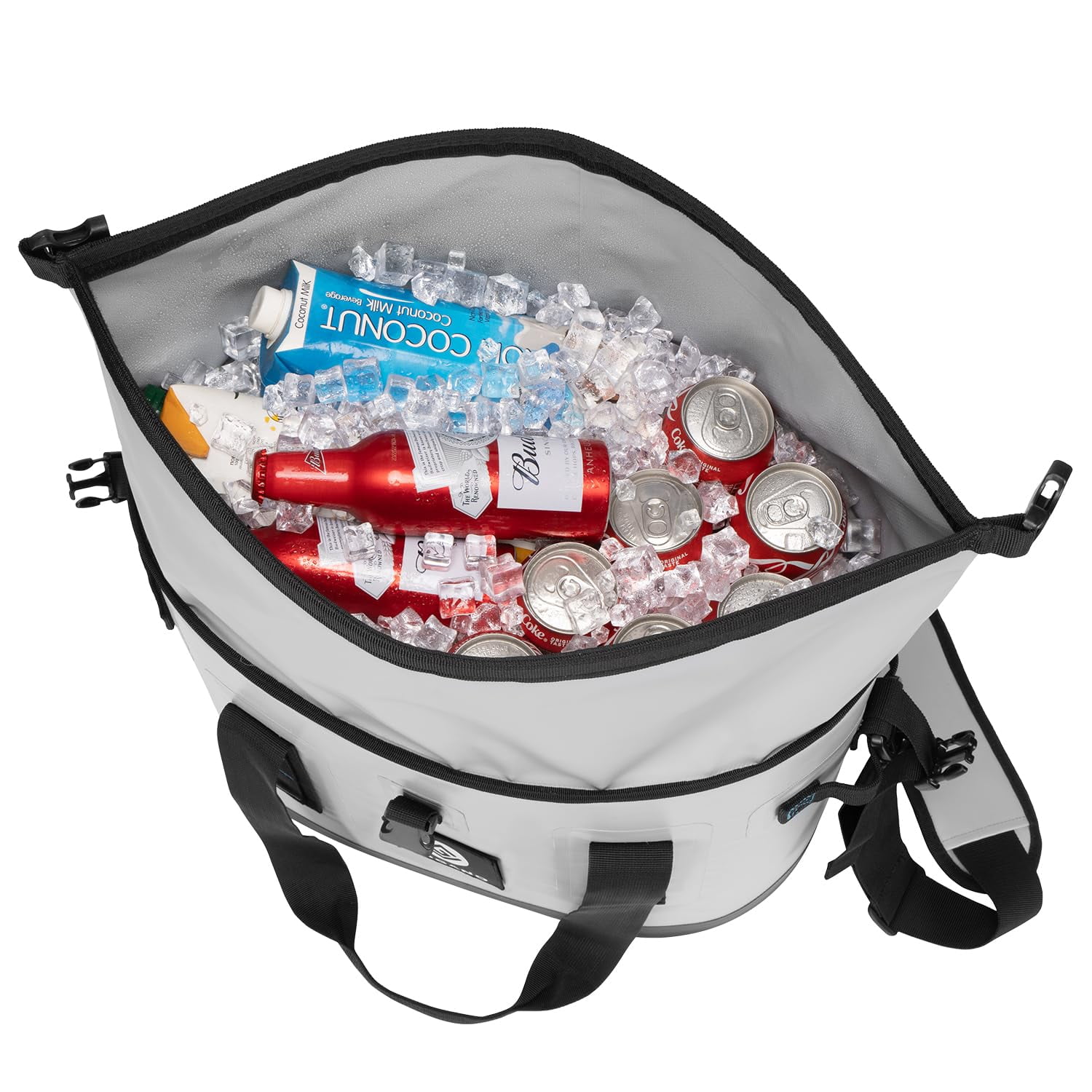 40 Can Soft Cooler Bag, Insulated Leak-Proof Roll-Top, Waterproof Seal, Portable Ice Chest for Camping, Beach, Picnics, 24HR Cold Retention