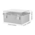 thumbnail image 6 of Gymnture outlet cover box Waterproof Electrical Junction Box Plastic Dustproof Ip65 Outdoor Project Enclosure With Hinged Shell And Mounting Plates, 6 of 10