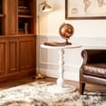 thumbnail image 4 of PinkSheep Small Round Side Table, Coffee End Table Drink Table Sofa Table Tray Table for Living Room Bedroom, White, 4 of 9
