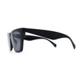 thumbnail image 4 of Womens Mod Flat Top Cat Eye Retro Fashion Sunglasses All Black, 4 of 4