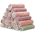 thumbnail image 1 of CNKOO 2/5/10/20 Pcs Random Color Coral Fleece Absorbent Hand Towel Clean Cloth Sink Wipe Non Stick Oil Cleaning Rags, 1 of 10