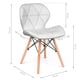 thumbnail image 2 of Set de 4 Sillas Tipo Eames Pido Todo Tapizada Acolchonada Comedor Moderno Blanco 6.49 pulg, 2 of 8