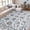 grey, variant on SARAG 5'x7' Washable Area Rug, Modern Floral Home Decor Rugs, Low Pile Non-Slip and Stain Resistant Carpets for Living Room Bedroom Kitchen Dining Room Farmhouse Office