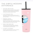 thumbnail image 6 of Simple Modern 28oz Classic Tumbler with Straw Lid & Flip Lid - Travel Mug Gift Vacuum Insulated Coffee Beer Pint Cup - 18/8 Stainless Steel Water Bottle -Blush, 6 of 7