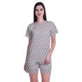 thumbnail image 1 of Moomaya Short Sleeve T-Shirts For Women Soft Cotton Round Collar Sleepwear Set, 1 of 6