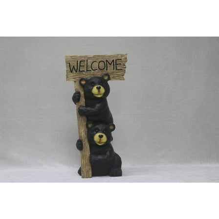 Hi-Line Gift Ltd. Stacking Bears with Welcome Sign for Garden or Home